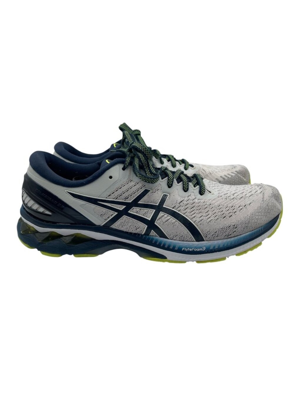 ASICS Gel Kayano 27 Men's Size 11 Gray Blue Athletic Running Shoes 1011A767